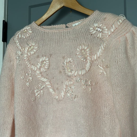 VINTAGE PALE PINK KNIT - Picture 2 of 7